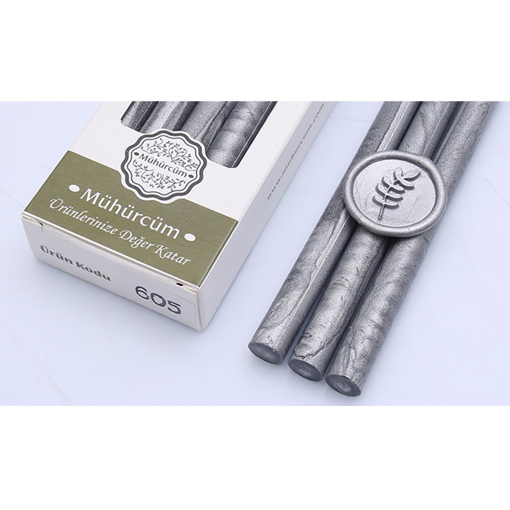 Mühür Mumu Çubuk 11mmx120mm 10 lu Paket Model: 605 GÜMÜŞ