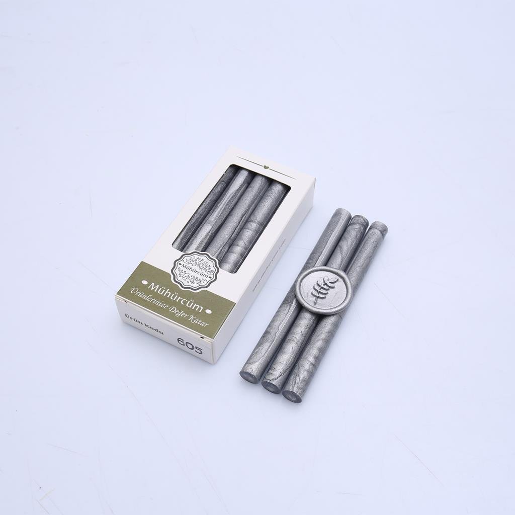 Mühür Mumu Çubuk 11mmx120mm 10 lu Paket Model: 605 GÜMÜŞ