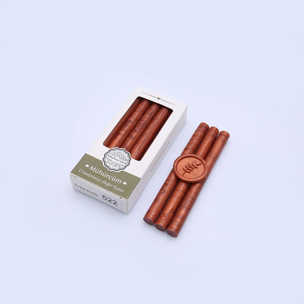 Mühür Mumu Çubuk 11mmx120mm 10 lu Paket Model: 522 BAKIR SATEN