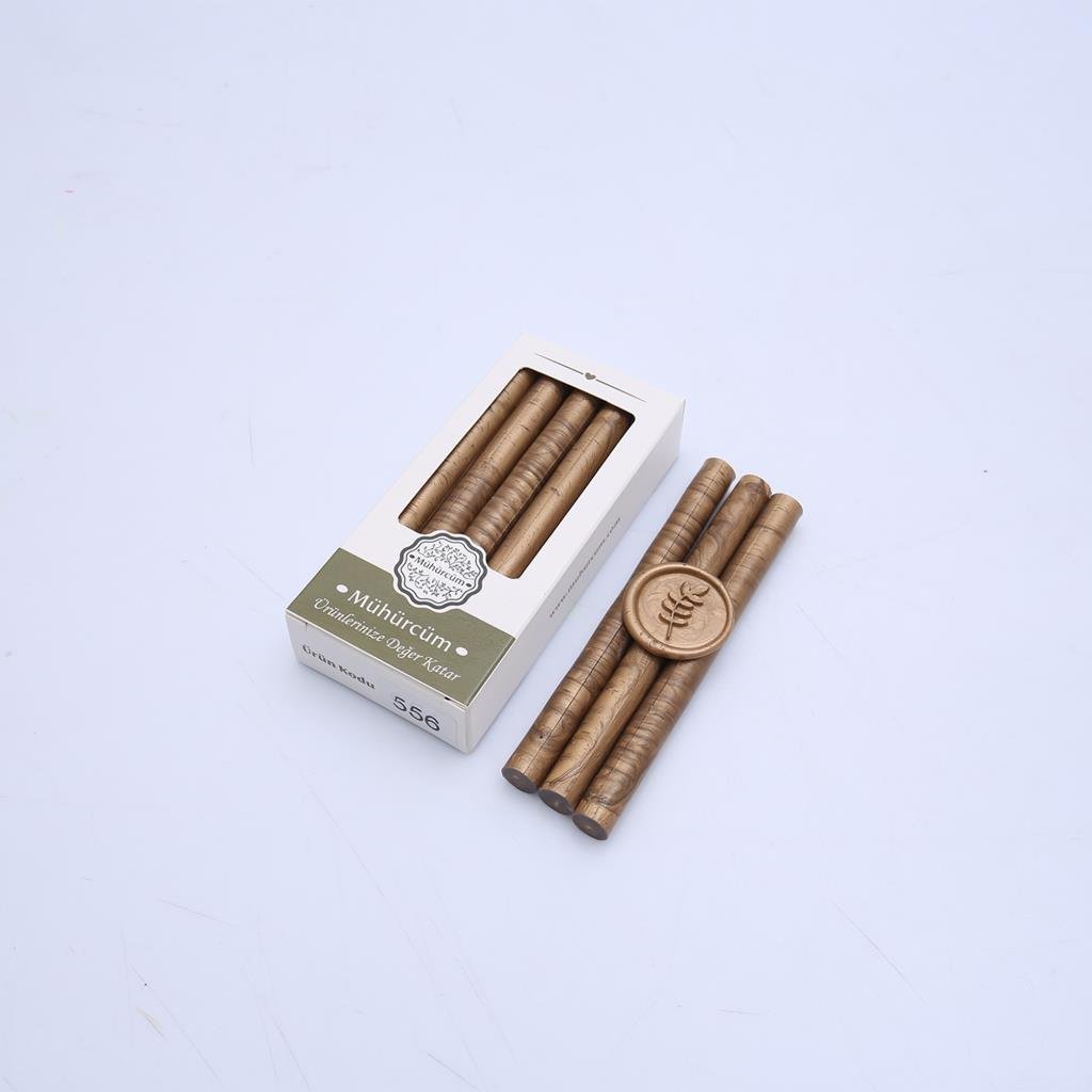 Mühür Mumu Çubuk 11mmx120mm 10lu Paket Model:556 AÇIK BRONZ ALTIN