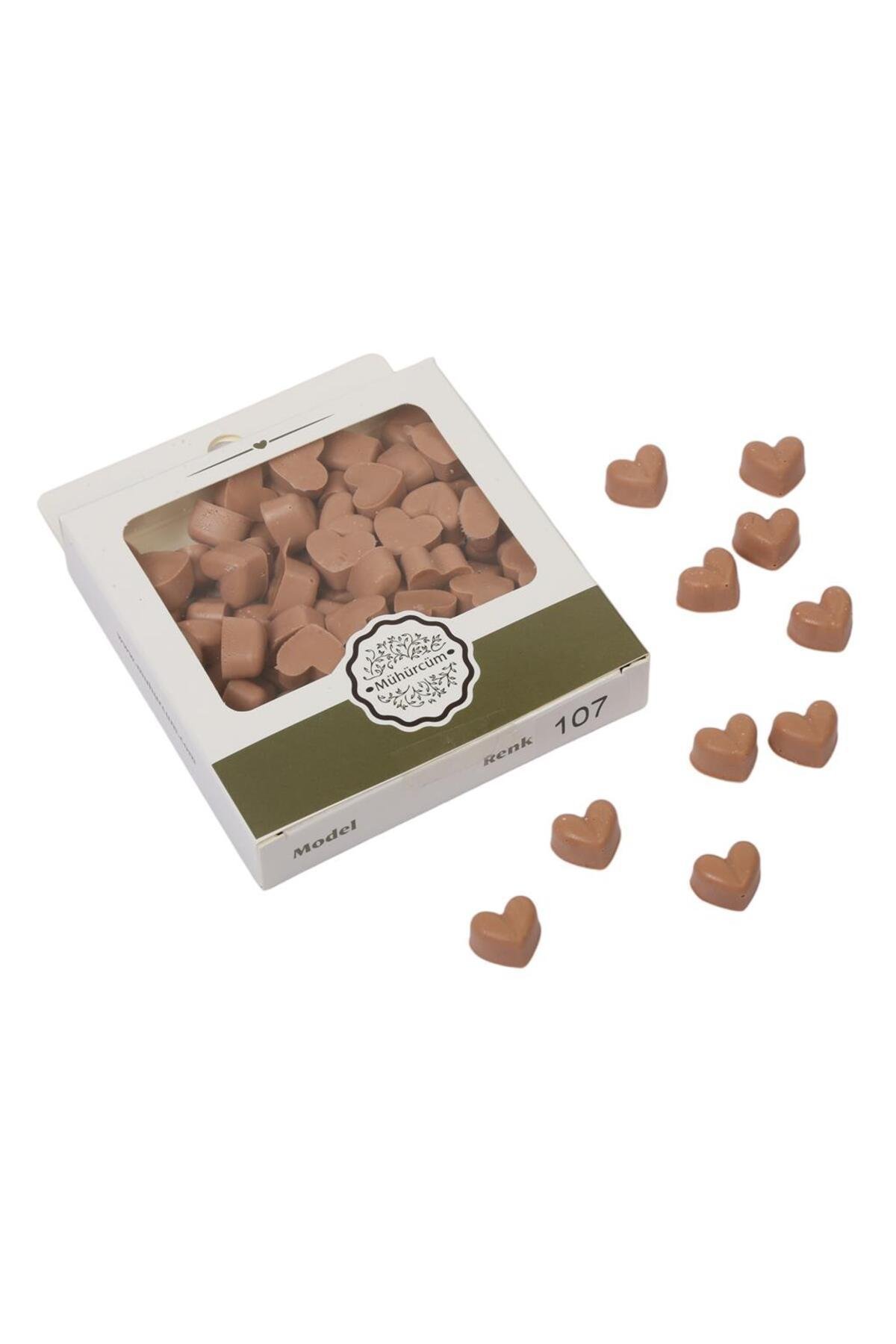 Mühür Mumu Eritme Kalp Boncuk Paket Model No: 107 KARAMEL SÜTLÜ