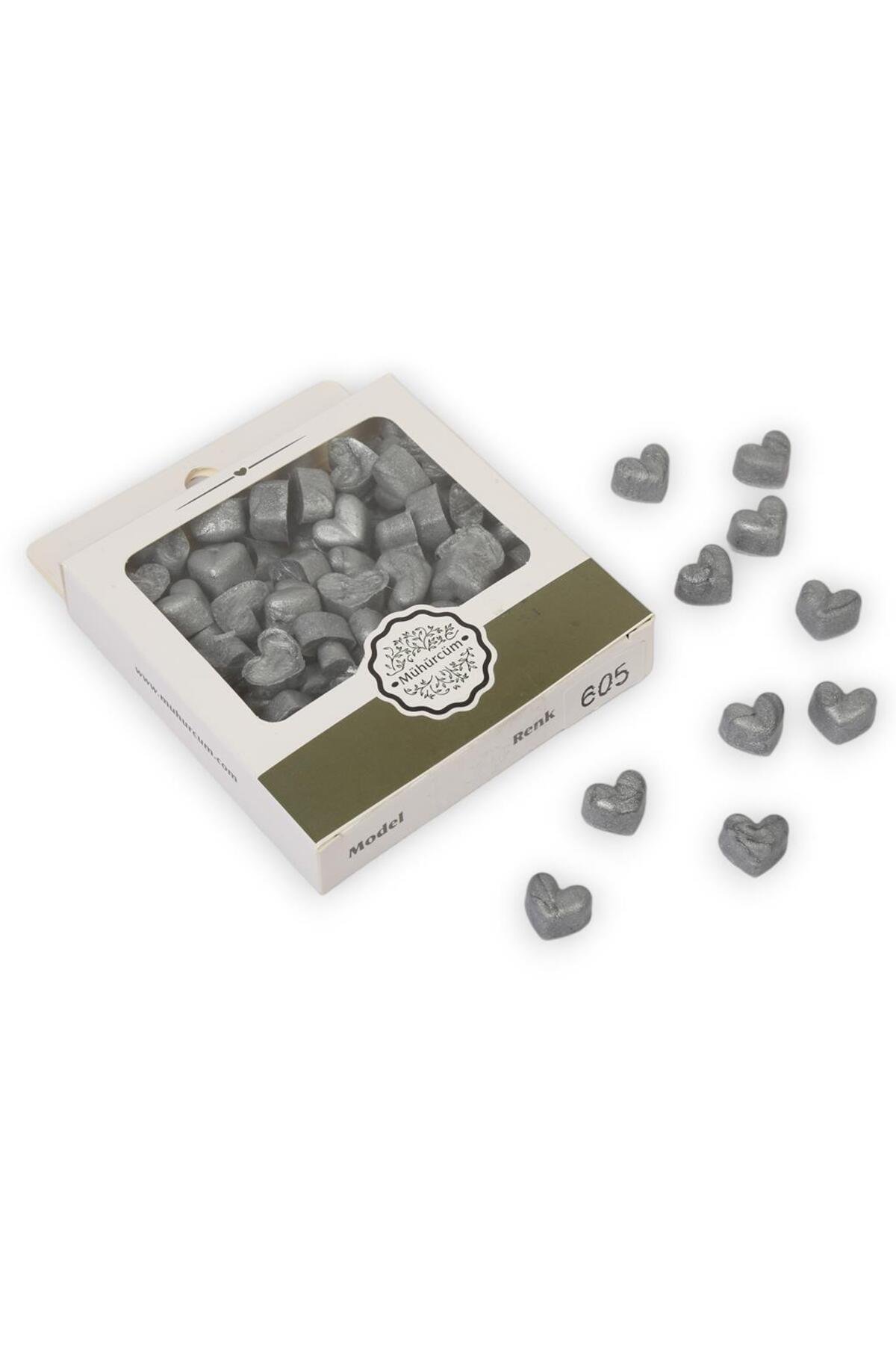 Mühür Mumu Eritme Kalp Boncuk Paket Model No: 605 GÜMÜŞ