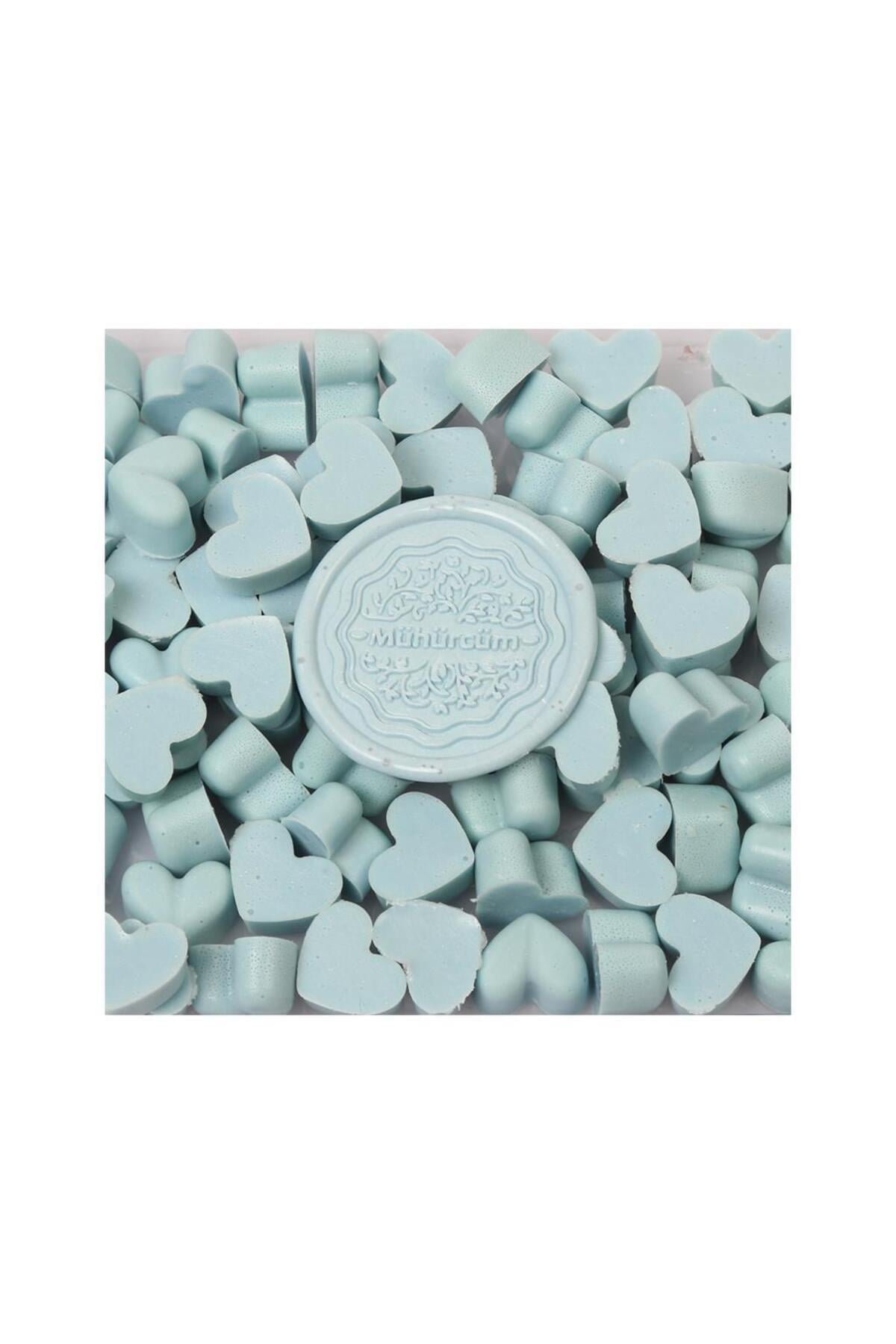Mühür Mumu Eritme Kalp Boncuk Paket Model No: 51 MAVİ UNİCORN