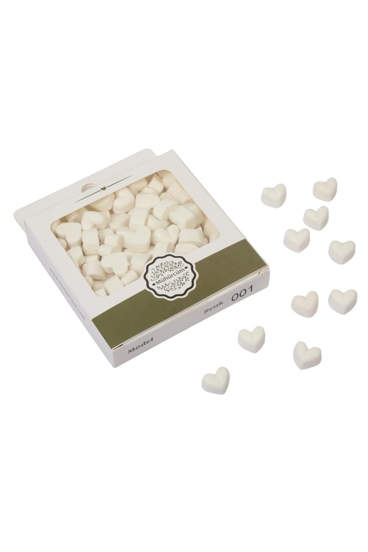 Mühür Mumu Eritme Kalp Boncuk Paket Model No:1 BEYAZ