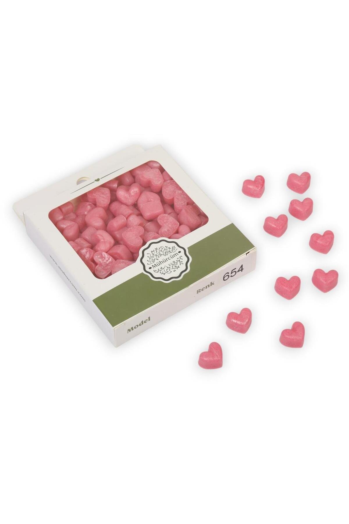 Mühür Mumu Eritme Kalp Boncuk Paket Model No: 654 GÜLPEMBE
