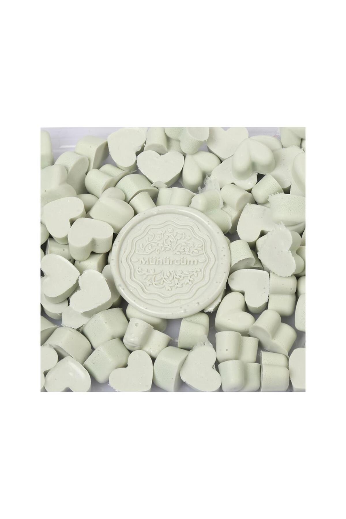Mühür Mumu Eritme Kalp Boncuk Paket Model No: 47 YEŞİL KİL