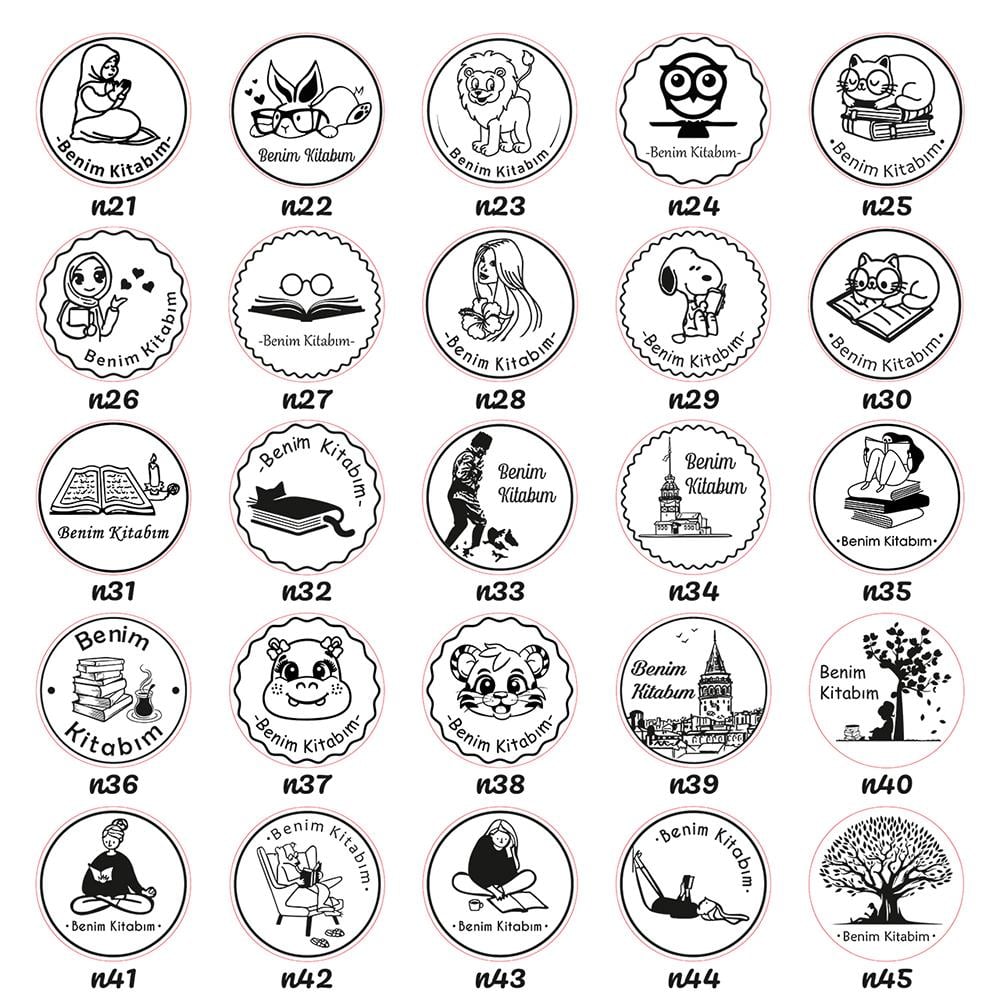 Mühür Özel Alaşım Kauçuk Kaşe Kırmızı Renk Yuvarlak 30 mm