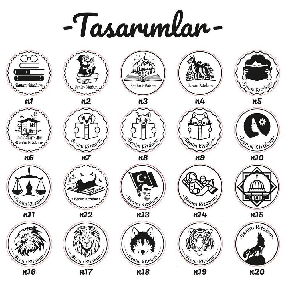 Mühür Özel Alaşım Kauçuk Kaşe Kırmızı Renk Dikdörtgen 30x12 mm