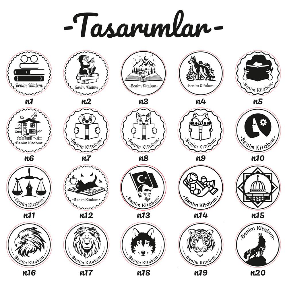 Mühür Özel Alaşım Kauçuk Kaşe Kırmızı Renk Yuvarlak 10 mm