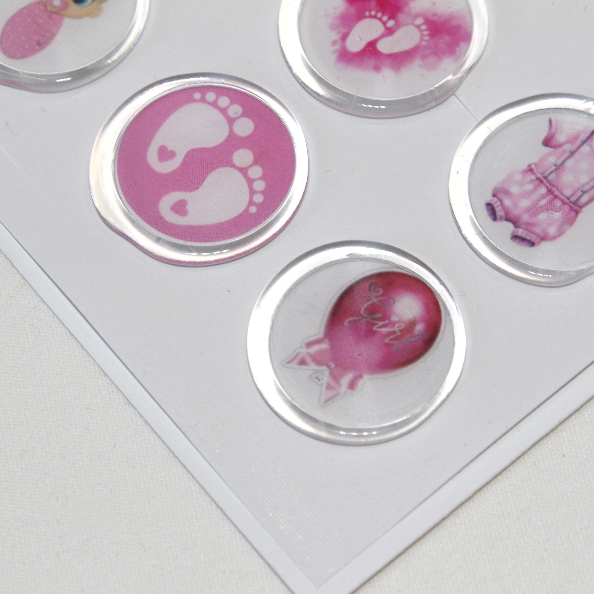 Mühürcüm 12 Adet Hazır Kendinden Yapışkanlı Hoş Geldin Bebek Sticker Mühür KYSM101