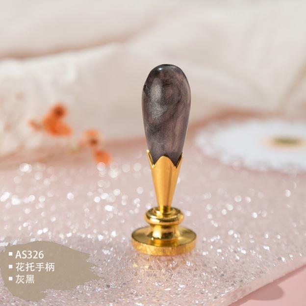 Mum Mühürü Sapı ABS Reçine Tomurcuk Simli Füme M8 Dişli