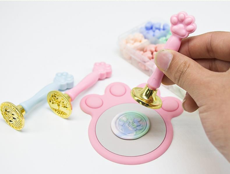 Mum Mühürü Sapı Pembe Renkli Sentetik Reçine M8 Dişli