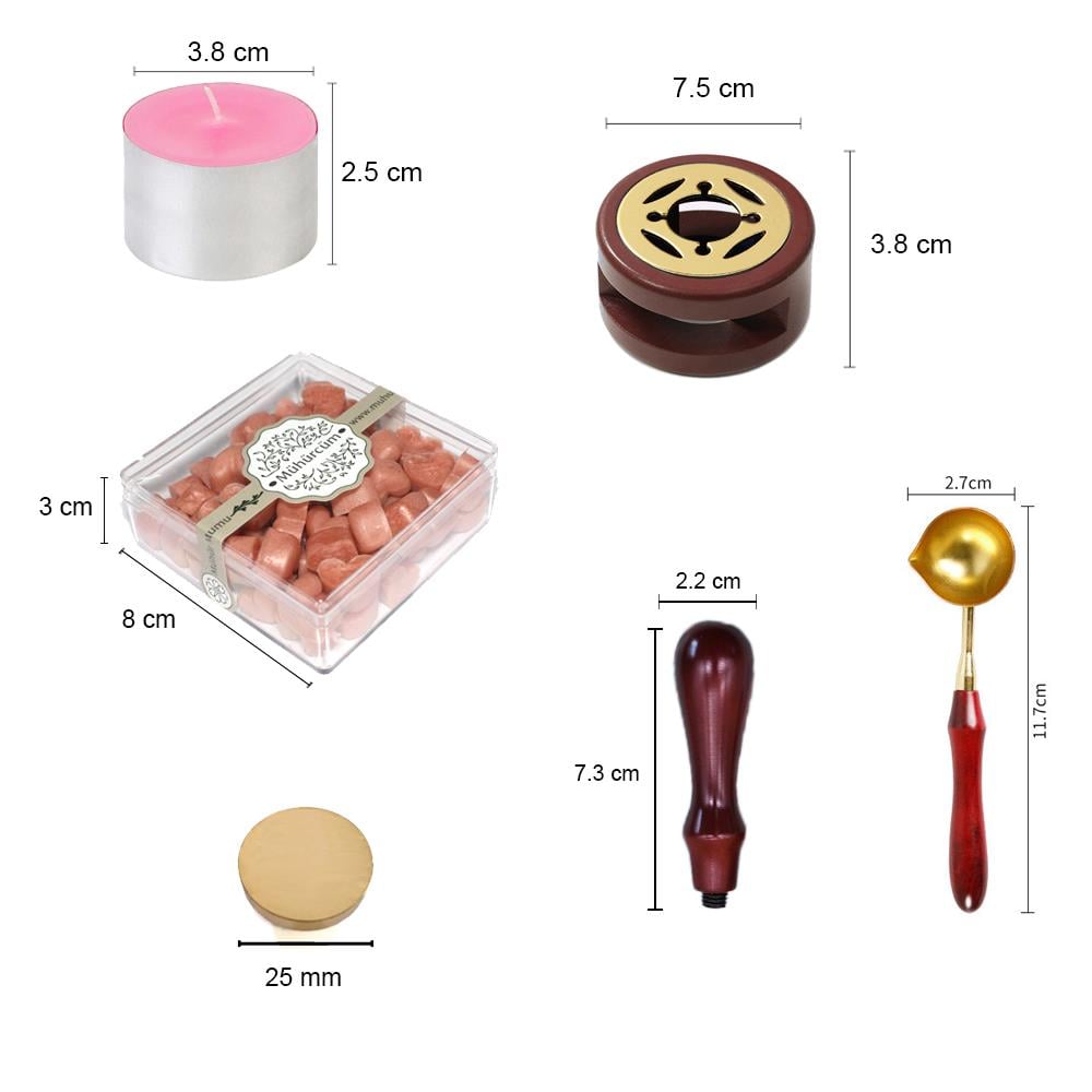 Mum Mühürü Uygulama Seti Kendin Yap Mühür Seti 8 Parça RIS101