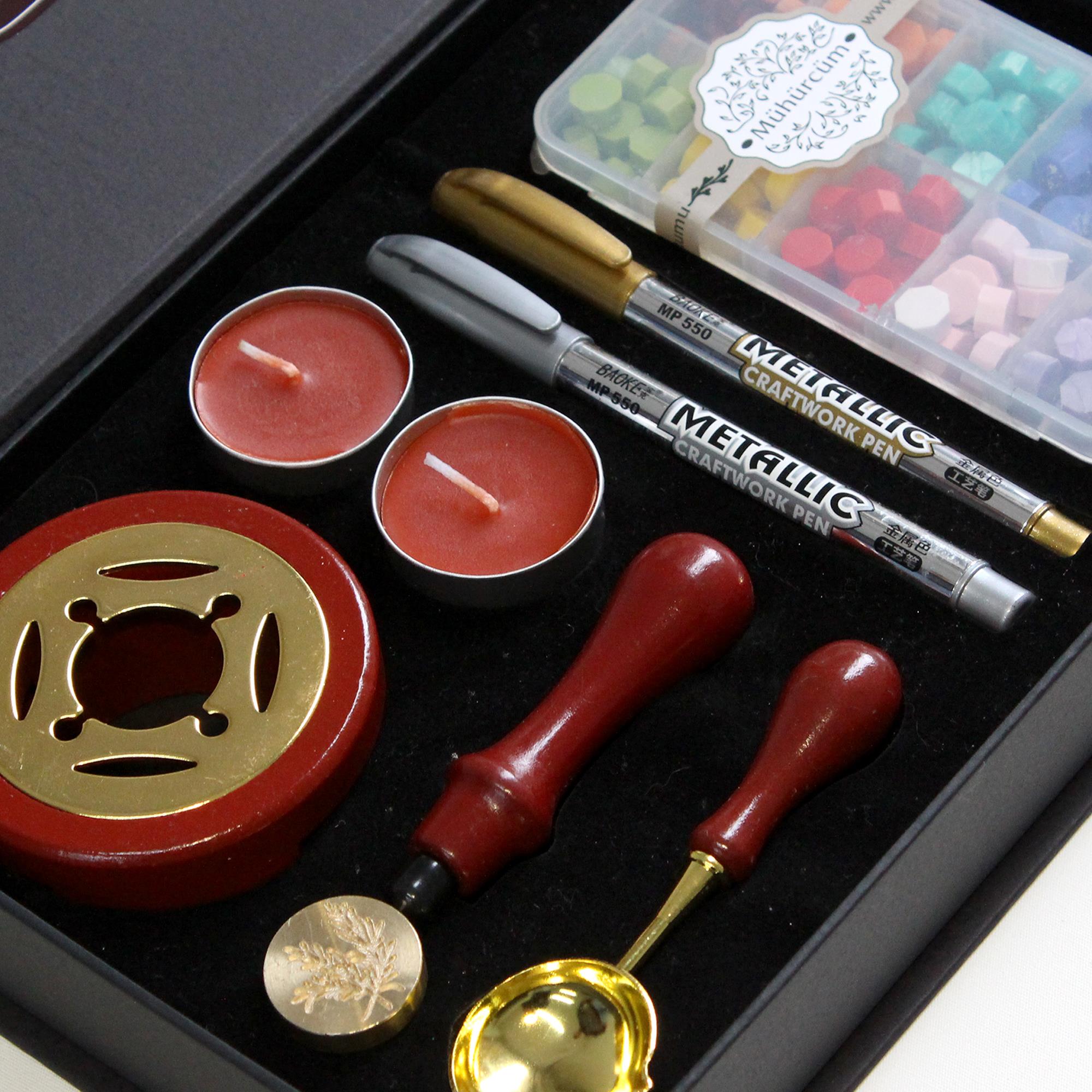 Mum Mühürü Uygulama Seti Kendin Yap Mühür Seti 6 Parça RIS104