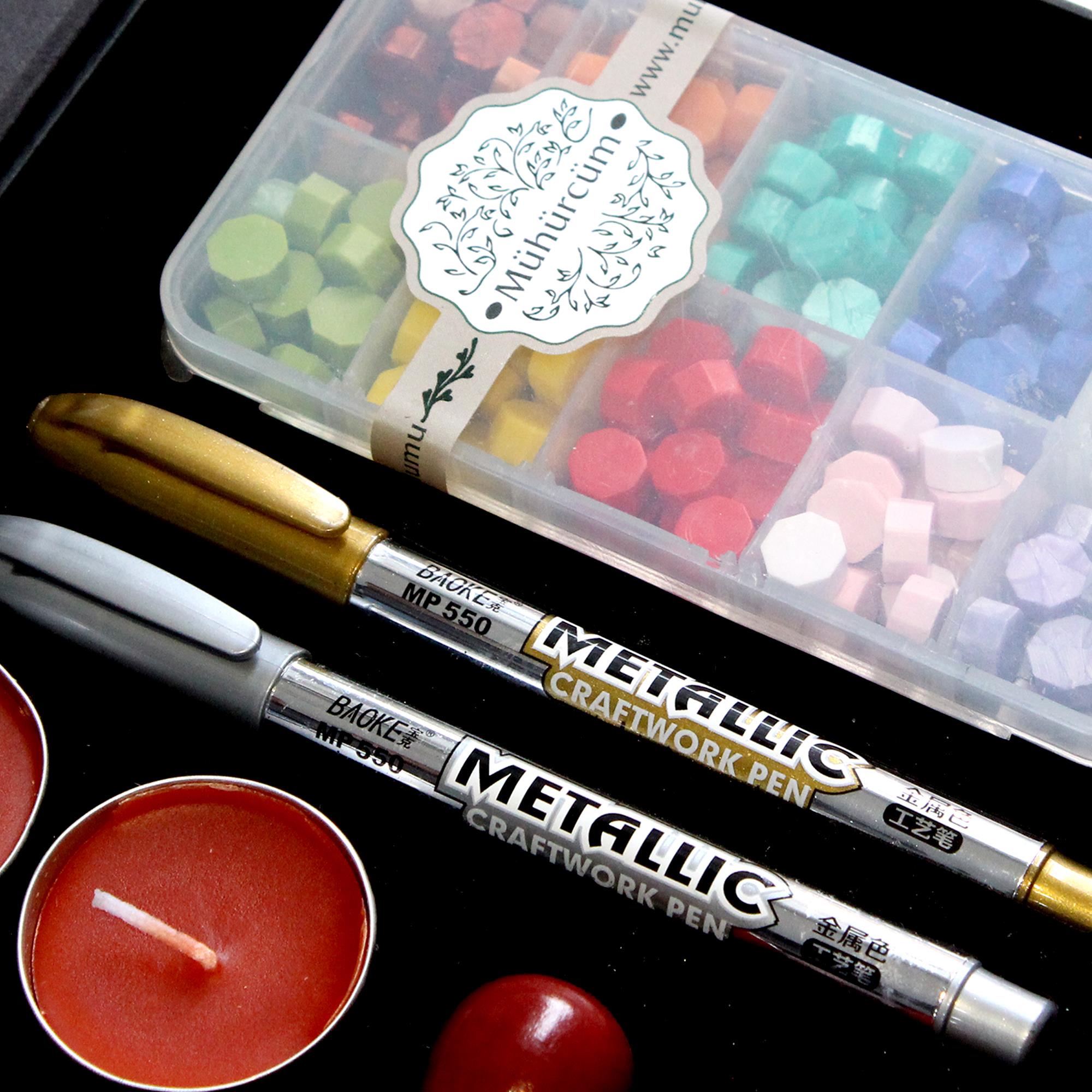 Mum Mühürü Uygulama Seti Kendin Yap Mühür Seti 6 Parça RIS104