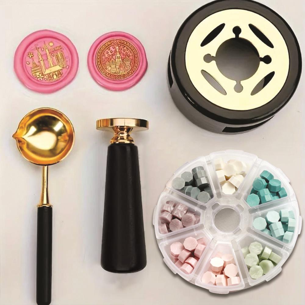 Sanat Temalı Mum Mührü Seti Siyah 2