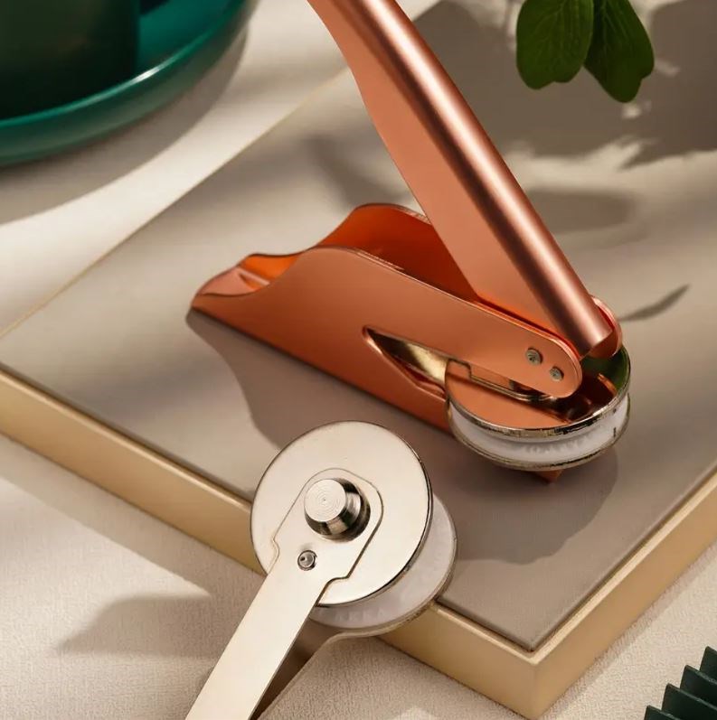 Soğuk Damga Kabartma Kitap Mührü Metalik Rosegold Boya Özel Seri