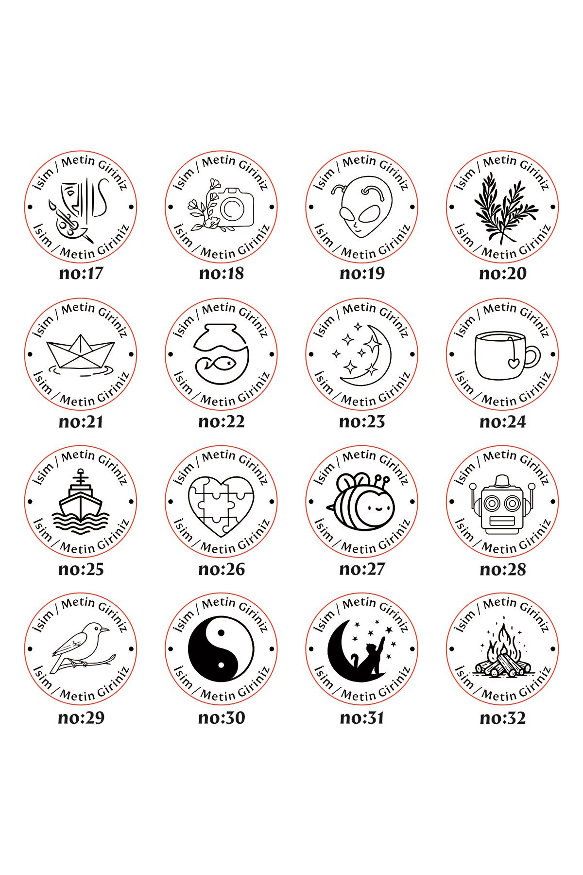 Soğuk Damga Kabartma Mühür Kişiye Özel Logo Tasarım Kutulu
