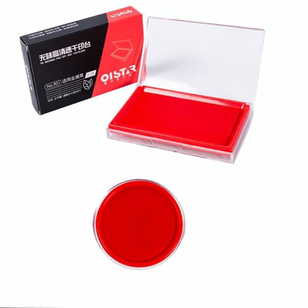 Stampa Mürekkep Baskı Pedi 10cmx7cm Siyah Mavi ve Kırmızı