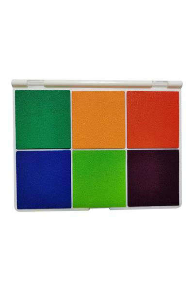 6 in 1 Arada Istampa Büyük Boy 165*127mm Çok Renkli Mürekkep Pedi