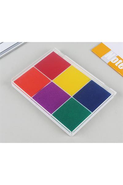 6 in 1 Arada Istampa Büyük Boy 165*127mm Çok Renkli Mürekkep Pedi