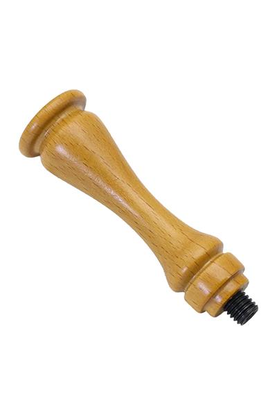 Ahşap Mum Mühür Sapı Cilalı Kayın Ağacı G14 Özel Tasarım M8 Dişli 