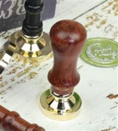 Ahşap Mum Mühürü Sapı Gül Ağacı G13 Özel Tasarım M8 Dişli