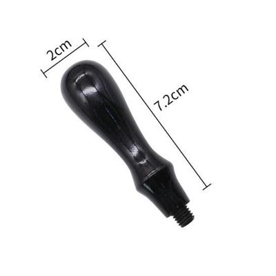 Ahşap Mum Mühürü Sapı Siyah Ağaç G12 Özel Tasarım M8 Dişli