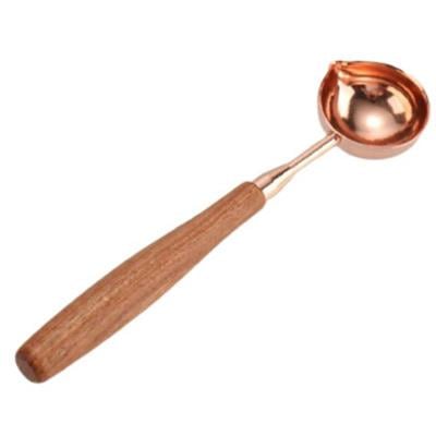 Ahşap Sap Mum Mührü Eritme Kaşığı 2 Farklı Renk Seçeneği Kaşık