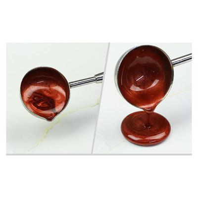 Ahşap Sap Mum Mührü Eritme Kaşığı Paslanmaz Çelik Gümüş Kaşık