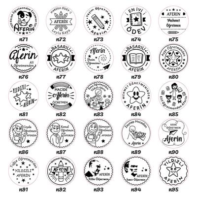 Ahşap Yuvarlak Kitap Mührü Kayın Ağacı Istampa Hediyeli