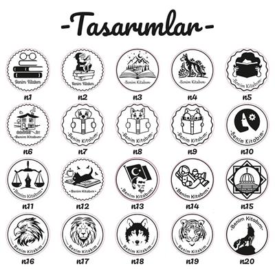 Ahşap Yuvarlak Kitap Mührü Kayın Ağacı Istampa Hediyeli