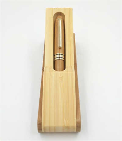 Bambu Tükenmez Kalem Ahþap Kutulu Hediye Set 0.5mm Iraurita Nib