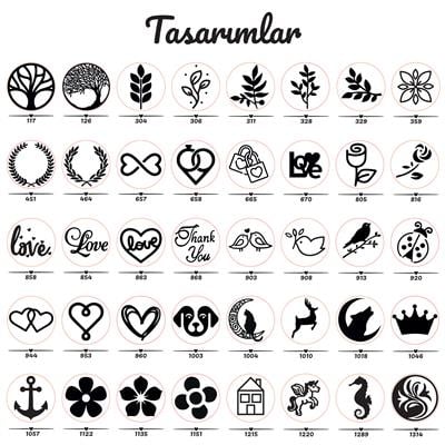 Bantsız Hazır Mühür Etiketli Mum Mühürleri HM101