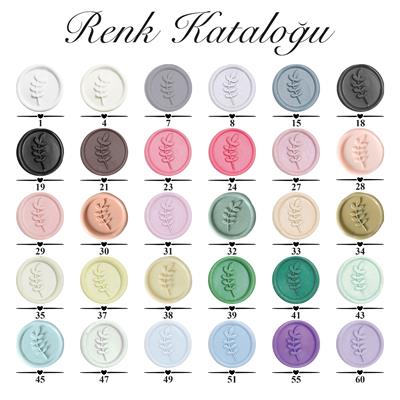 Bantsız Hazır Mühür Etiketli Mum Mühürleri HM101