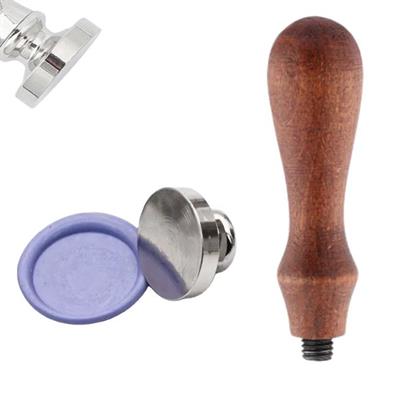 Boş Mum Mühür Gümüş Damga Kafası Yuvarlak 30mm Bronz