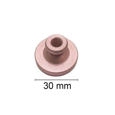 Boş Mum Mühür Pirinç Başlığı Alüminyum Kırmızı Eloksal Kafa 30 mm