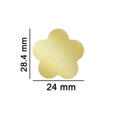 Boş Mum Mühür Pirinç Başlığı Çiçek 24x28.4 mm