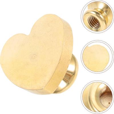 Boş Mum Mühür Pirinç Başlığı Kalp 25x22