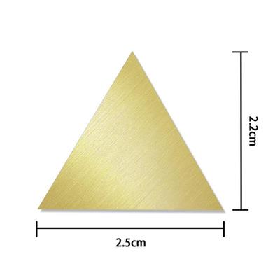 Boş Mum Mühür Pirinç Başlığı Üçgen 22x25 mm