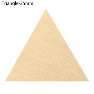 Boş Mum Mühür Pirinç Başlığı Üçgen 22x25 mm