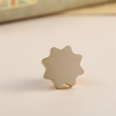 Boş Mum Mühür Pirinç Başlığı Yıldız 24x28,4 mm