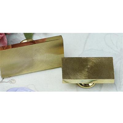 Boş Mum Mühür Pirinç Damga Başlığı Dikdörtgen 18x35 mm
