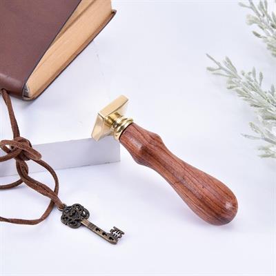 Boş Mum Mühür Pirinç Damga Başlığı Kare 20 mm