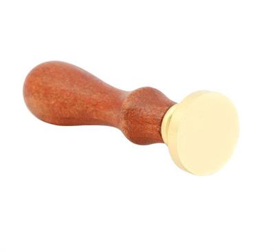 Boş Mum Mühür Pirinç Damga Başlığı Yuvarlak 45 mm