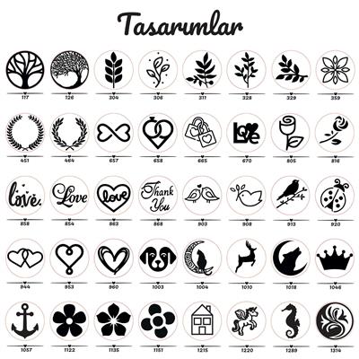 Boş Mum Mühür Pirinç Damga Başlığı Yuvarlak 22 mm 