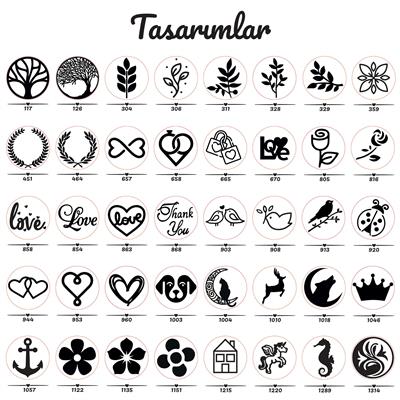 Boş Mum Mühür Pirinç Damga Başlığı Yuvarlak 10 mm 