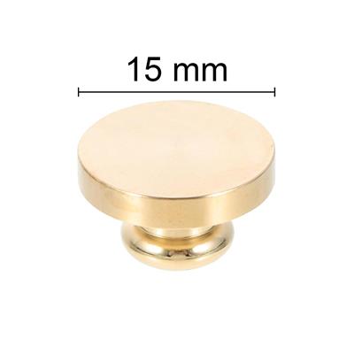 Boş Mum Mühür Pirinç Damga Başlığı Yuvarlak 15 mm