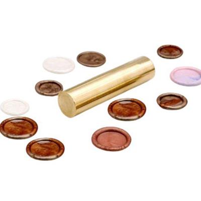Boş Mum Mühür Pirinç Damga Başlığı Yuvarlak 15x60 mm