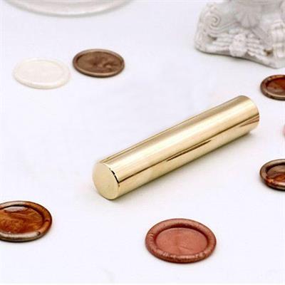 Boş Mum Mühür Pirinç Damga Başlığı Yuvarlak 12x60 mm